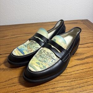 Duke & Dexter Sz 11 UK (12 US) Wild Sacred Spring Penny Loafer Italian Leather